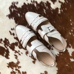 Leather Cut Out Flats